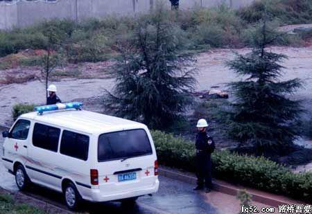 两车追尾孕妇被甩出车窗坠落桥下(组图)