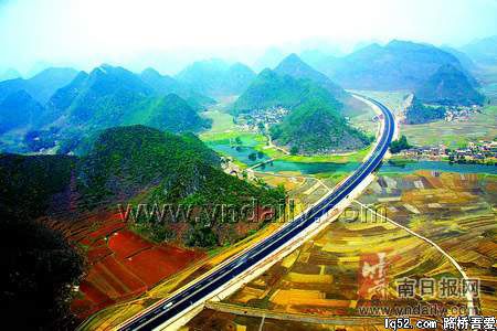 云南首条出海大通道建成通车(图)